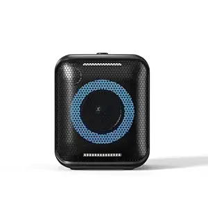 F&D PA100 Bluetooth Party Speaker (Black) | Wireless Bluetooth Speaker | USB/AUX/FM | Up to 10hrs Playtime | Home Theatre | Multicolor LED Lights | Speaker for Laptop, Pc & Mobile