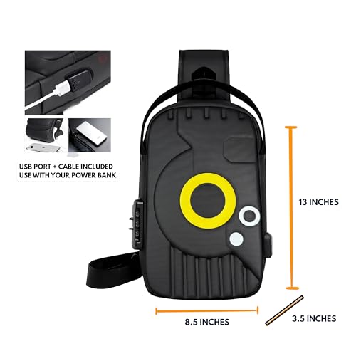 Anti-Theft Sling Bag for Men & Women – Waterproof Crossbody Chest Bag with USB Charging Port, Adjustable Strap, Multi-Pocket for Travel, Hiking, Cycling, Commuting4