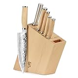 Shun Premier 7 Piece Knife Set with Angled Birch Block