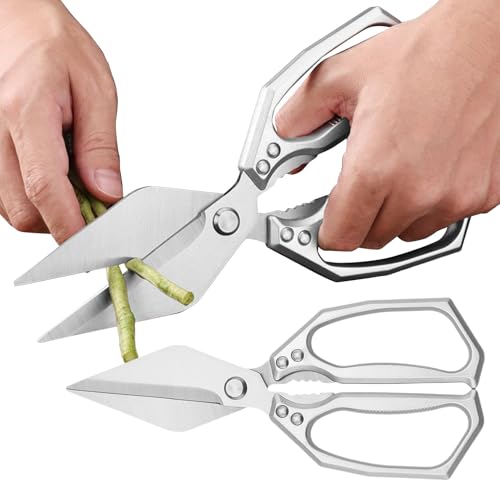Tijeras de Cocina - Tijeras Para Cortar Pollo - Juego De 2 De Uso Intenso Para Aves Pescado Nueces Cocineros Caseros Panaderos Chefs