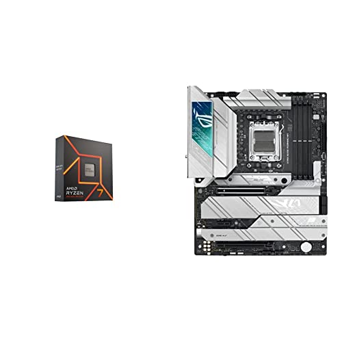 Image of AMD Ryzen 7 7700X 8-Core, 16-Thread Unlocked Desktop Processor & ASUS ROG Strix X670E-A Gaming WiFi 6E Socket AM5 (LGA 1718) Ryzen 7000 Gaming Motherboard