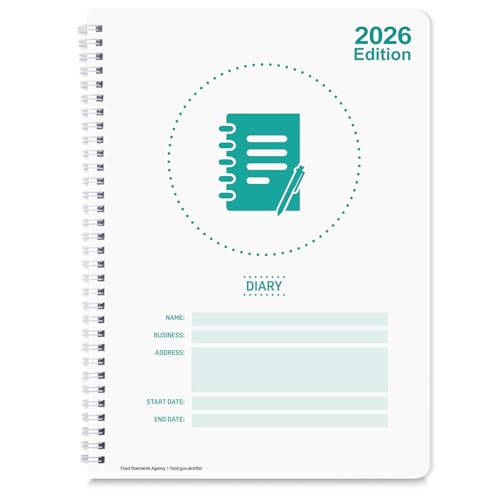 Safer Food Better Business 13 Month Diary Food Safety Hygiene Records Compliance Ready Easy To Use For Restaurants Cafes And Takeaways