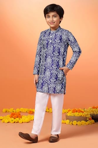 Image of Fashion Dream Boy's Cotton Blend Kurta Pyjama Set|Kids ethnic wear boys|Kurta set for boys|Kurta pajama set for kids