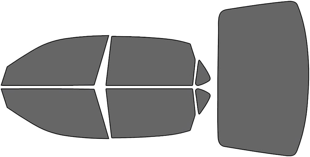 Rvinyl Window Tint Kit Compatible with Chevrolet Impala 2000-2005 - Black 35% - Single Ply No Bubble Film - Do it Yourself Vehicle Complete Precut Kit