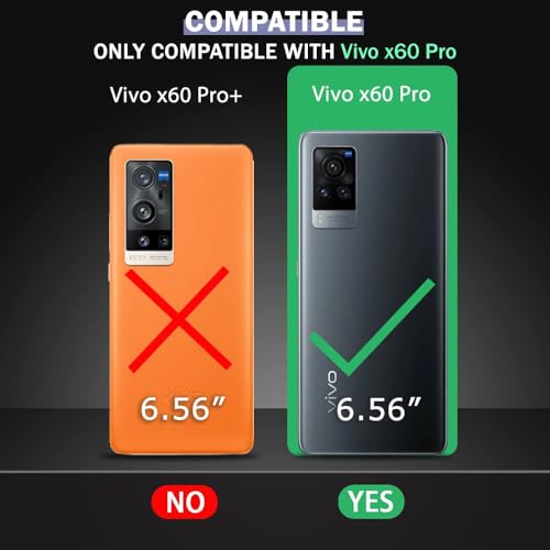 Image of NISHTECH for Vivo X60 Pro 5G / X60 5G Premium Transparent Hybrid Soft Slim Dust Proof Back Case Cover Silicone with Camera Protection