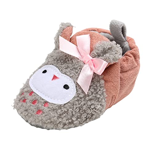 First Walking Boots for Baby Cartoon Shoes Plus Velvet Warm Nude Boots Fashion Non Slip Breathable Toddler Shoes