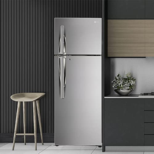 Image of LG 308 L 3 Star Frost-Free Smart Inverter Double Door Refrigerator Appliance (GL-S322RPZX, Shiny Steel, Convertible & Multi Air Flow, 2022 Model)