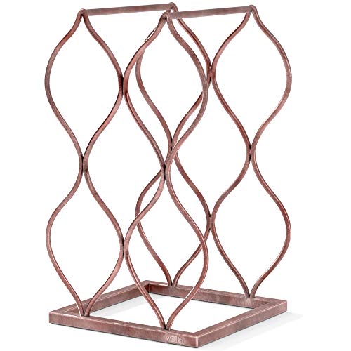 Will's Tabletop Wine Rack - Imperial Trellis (5 Bottle, Rose Gold) – Freestanding Countertop Wine Rack And Wine Bottle Storage, Perfect Wine Gifts And Accessories For Wine Lovers, No Assembly Required #TOP2