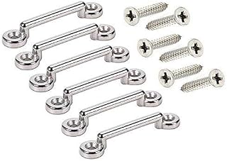 Amarine Made Stainless Steel Bimini Top Strap Pad Eye Footman's Loop Heavy Duty for Jeep Corvette,Buggy,Kayak Tie Downs