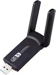 Adaptador Usb Wifi Wireless Dual Band Ac1200 5ghz e 2.4ghz 1200mbps Duas Antena