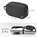 TOUPONS Men's Travel Toiletry Organizer Bag Canvas Shaving Dopp Kit TSA Approved (Black)