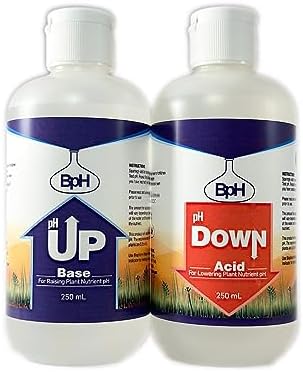 Biopharm pH Up and pH Down Control Kit — 250 mL (8.4 fl oz) Each — Achieve The Perfect pH — Great for Hydroponics