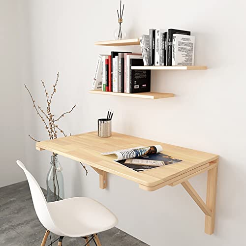 Table pliante murale bureau flottant en bois pour libérer l'espace dans une petite pièce