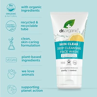 Dr Organic SkinClear Deep Pore Cleansing Face Wash 125ml
