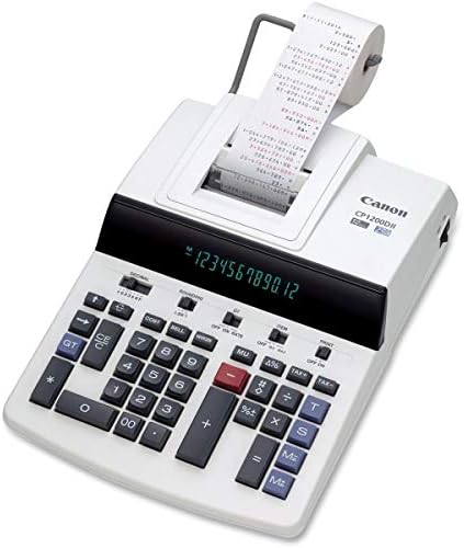 Canon Office Products CP1200DII Desktop Printing Calculator, White, 5.8" x 11" x 17"
