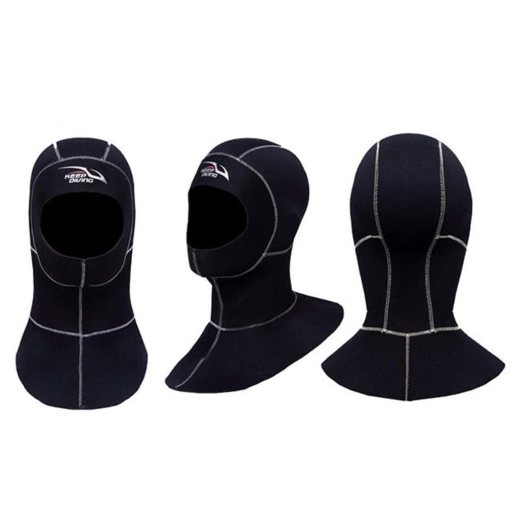 RajoNN Traje de Neopreno con Capucha para Adultos Gorro Térmico para Surf Equipo de Buceo, Costura Blanca XXL