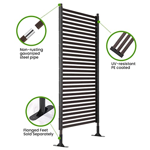 Lalahoni Outdoor Privacy Fence Screen, 3 Ft W X 6 Ft H Tall Divider For Outdoor Garden Backyard Patio Decorative, Privacy Screen Fence Panels, Brown, 1 Pc #TOP3