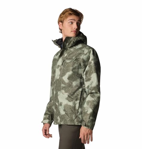 Image of Columbia Men Omni-Tech Hikebound II Printed Hiking and Trekking Waterproof Rain Jacket