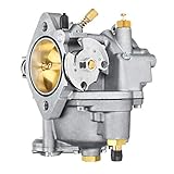 Carburateur de type papillon avec vis de mélange de ralenti réglable et jet de milieu de gamme et haute vitesse.