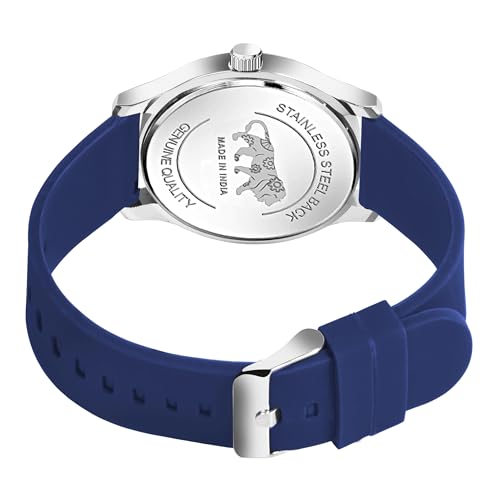 Image of styledose Minimalist dial Softest Adjustable Silicon Belt Quartz Analog Date Display Wrist Watch for Men