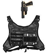 GAZJYUSP Running Chest Bag for Men Women Minimalist Utility Chest Pack Lightweight Front Running ...