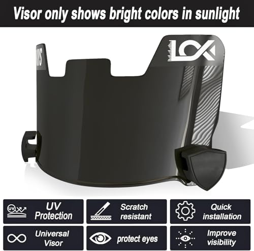Image of 2Pcs Football Visor - for Youth Football Helmets & Adult Football Helmets