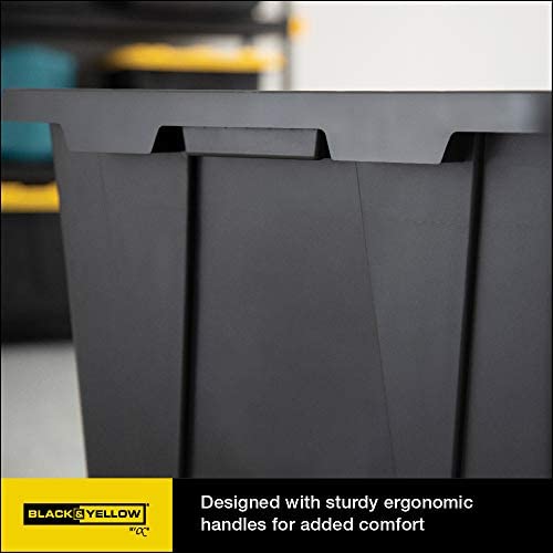 Cx Black & Yellow®, 27-Gallon Heavy Duty Tough Storage Container & Snap-Tight Lid thumb #5