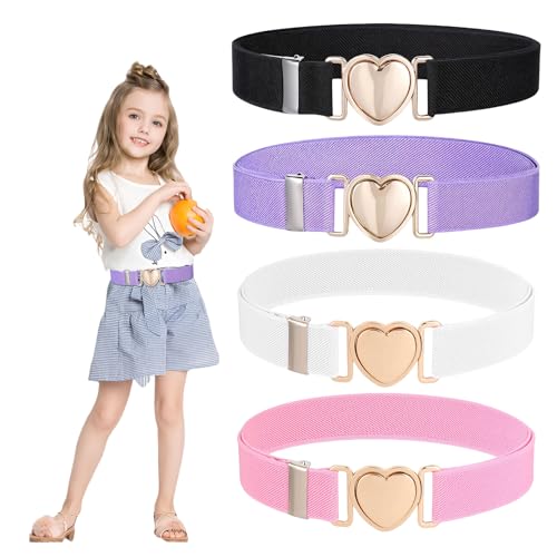 Kotkiddy 4 Piezas cinturón para niños, cinturón Colorido en
