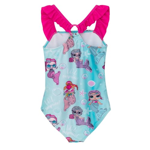 L.O.L. Surprise! Girls UPF 50+ One Piece Bathing Suit Little Kid to Big Kid Sizes (4-14-16)2