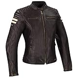 Belüftungssystem : Ja Segura Motorradjacken LADY STRIPE PERFO Braun/Beige, Braun/Beige, 44 (T4)