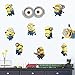 Despicable Me Minions Peel and Stick Wall Decals for Kids Room Decor