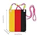 kurue German flag Print Small Crossbody Shoulder Bag, Cell Phone Bag Wallet Purses with Adjustable Strap for Women