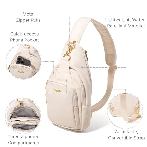 Baggallini Central Park Sling-12x7 Sling Crossbody Bag with Convertible Adjustable Shoulder Strap3