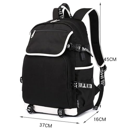 DIOMMELL Anime Backpack Canvas Capacity Roomy Laptop DanDaDan Backpack2
