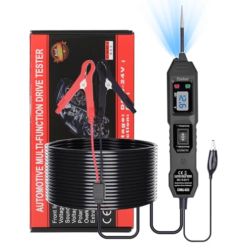 Power Circuit Probe Tester,3.5-36V DC Circuit Tester Automotive,Test Light,Fuse & Voltage Tester,Automotive Short Circuit Breake Finder Electrical Tools (Black)
