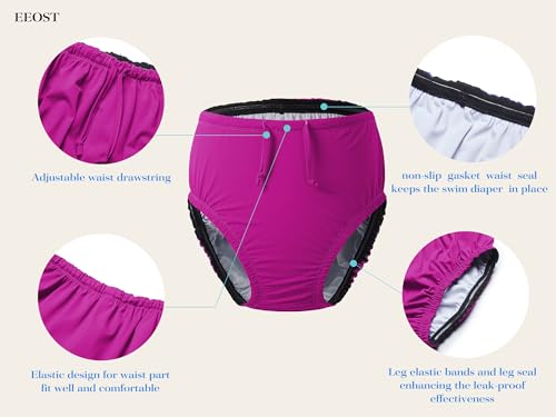 Image of Youth Special Needs Reusable Swim Diapers Swimwear for Incontinence | Unisex reusable swim diaper with waterproof leakproof protection for incontinence special nedds