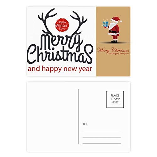 Cartes postales de Noël avec élan pour envoyer vos vœux chaleureux de Nouvel An