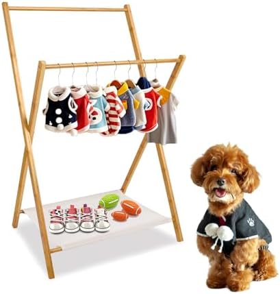 Amazon.com: GDNTMU Baby clothing rack, Dog Clothes Hanger Rack, Small ...