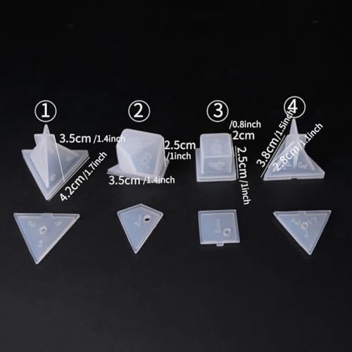 DND Dice Molds for Resin Casting - Silicone Molds With Stereoscopic Cavities for Epoxy Resin - Digital Games Mold for Wall, Living Room, Pendant, Desktop Decoration