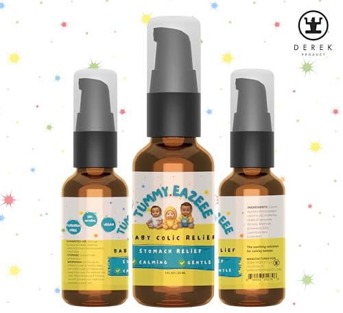 Image of Baby Tummy Rub Spray - Colic Baby Relief, Infant Gas Relief Drop Soothes Baby Gas Relief Bubbles Quickly - Chamomile, Lavender & Dill Oil - Relief from Colic, Gas, Constipation