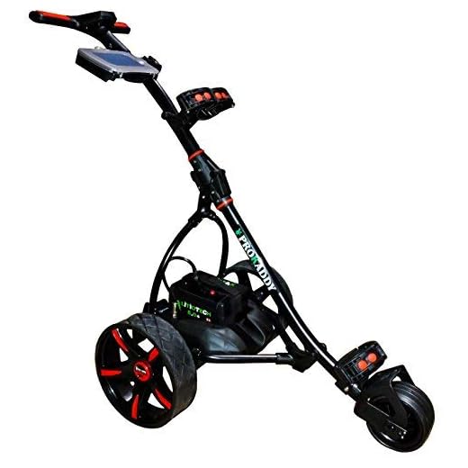 Carro eléctrico de Golf Pro Kaddy Modelo S1T2NL Negro con batería Litio