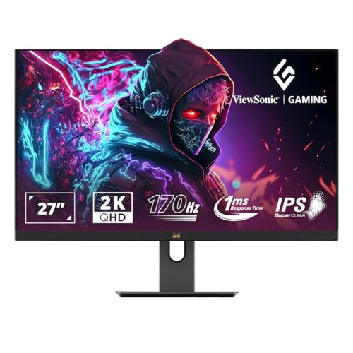 Image of (Refurbished) ViewSonic Omni 27 Inch 170Hz IPS QHD 2K 2560x1440 Pixels Gaming Monitor, 1ms, HDR10, FreeSync,137% sRGB, Height Adjustment, Swivel, Tilt, Pivot, Eye Care, 2 x HDMI, Display Port,- VX2758A-2K-PRO-2