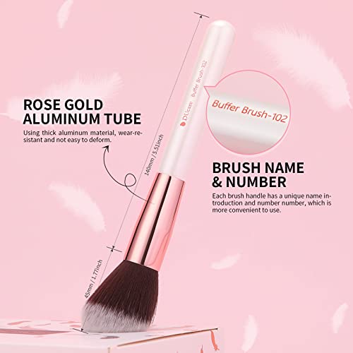 Ducare Makeup Brushes Set Professional 27Pcs Makeup Brushes Premium Synthetic Kabuki Foundation Blending Face Powder Blush Concealers Eye Shadows Make Up Brushes Kit White #TOP3