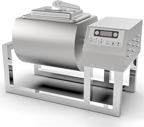 LPONAA Marinadora De Vacío para Carne De Res, Cerdo, Cordero Y Vegetales. Marinadora De Carne De 3 Velocidades con Rotación Bidireccional Y Temporizador De 1 A 99 Minutos.
