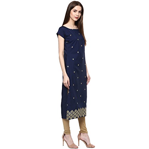 Image of ZIYAA Women's Crepe Straight Kurta