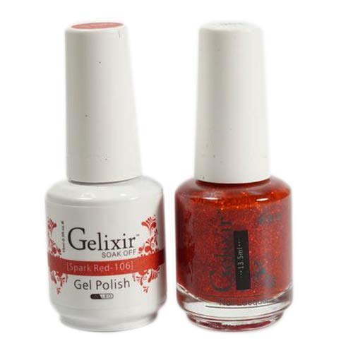 Gelixir 146 Amazon.com: Gelixir - 100% Pure Gel Nail Polish (106 - Spark Red)