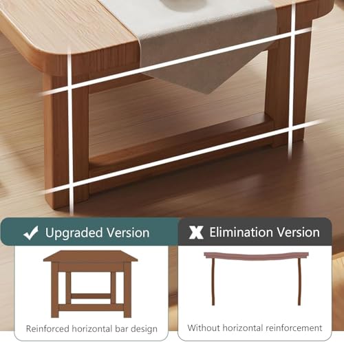 Table basse pliante bambou pour s'asseoir au sol - 7