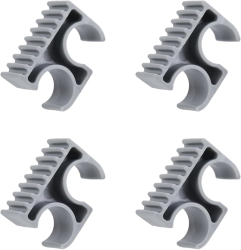 ETZ 4 Pack Bimini Top Support Pole Clips Holder Hardware 7/8 inch Bimini Top Pole Clips for Anti Rattle Boat Accessories