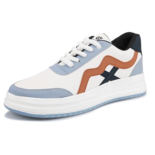 Image of Centrino Gym Casual Sneakers for Man | Shoes for Men Stylish | Lightweight Lace-Up Canvas Walking Shoes | Cushioned Insole | Breathable Comfortable | Anti-Skid Sole | Mens Sports Sneaker Shoes Daily (9537)