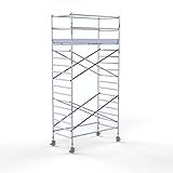 AC Steigtechnik PRO-L 250 Aluminium-Rollgerüst 6m Arbeitshöhe, freistehender Aufbau (6,30 m Arbeitshöhe)